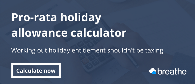 how to calculate pro rata holiday entitlement work hour calculator online