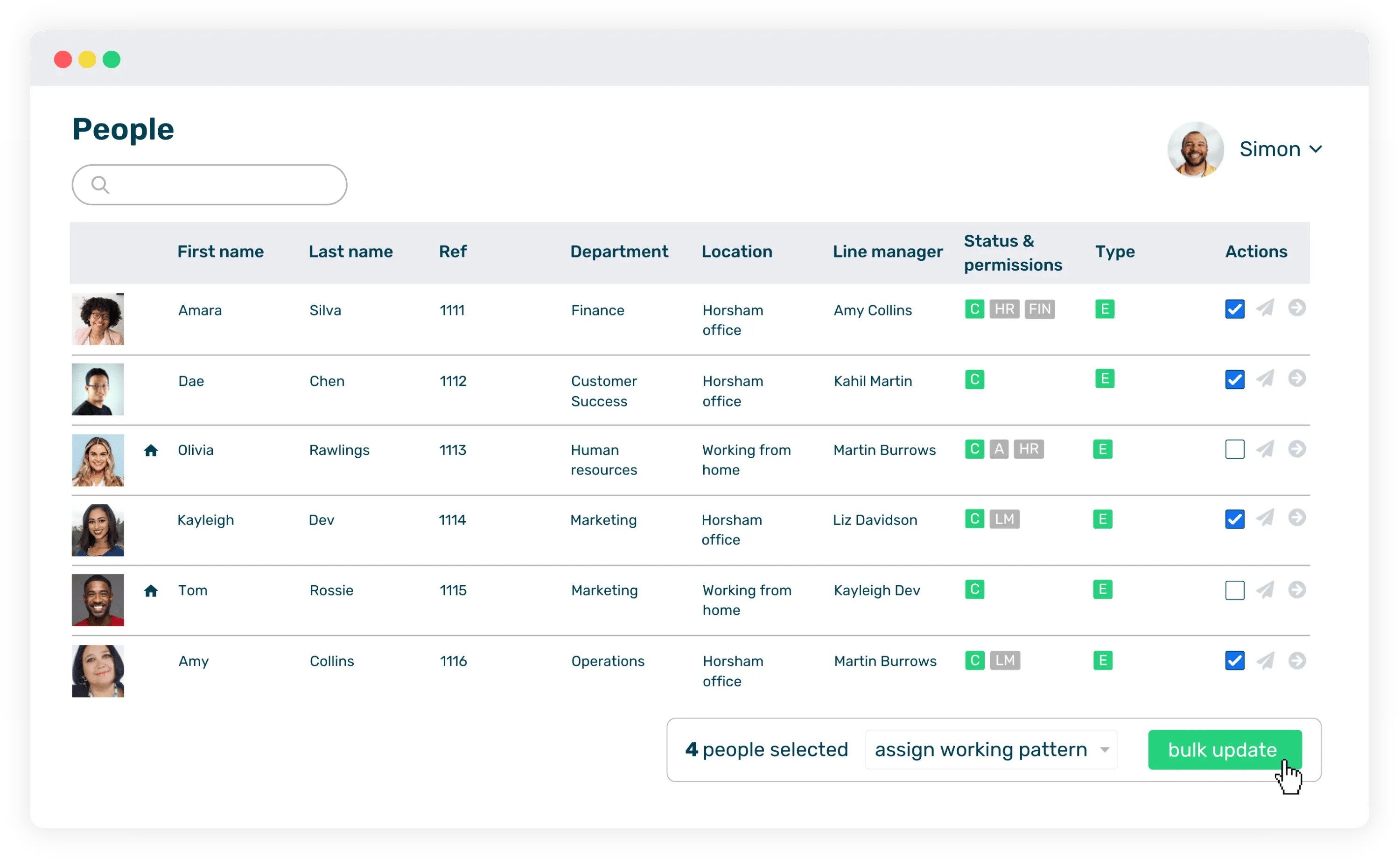 Bulk assign tool