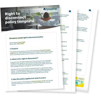 Right to disconnect policy pages