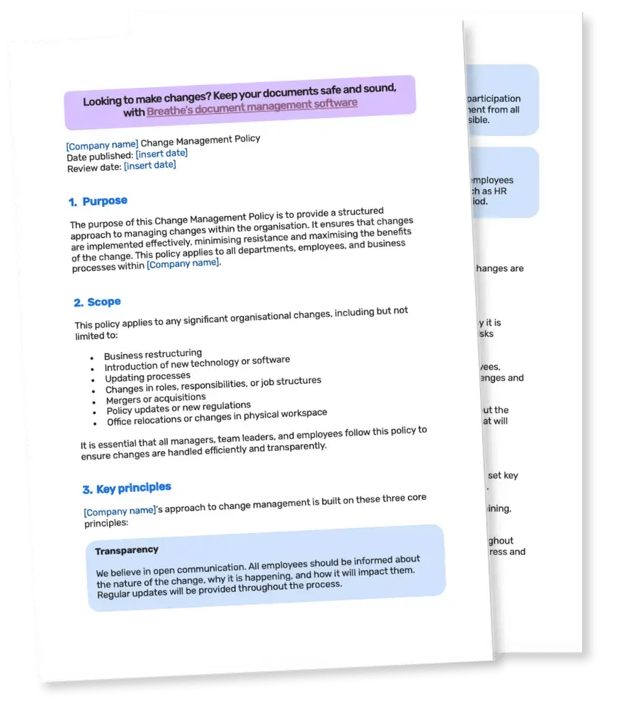 change management policy template_LP hero image