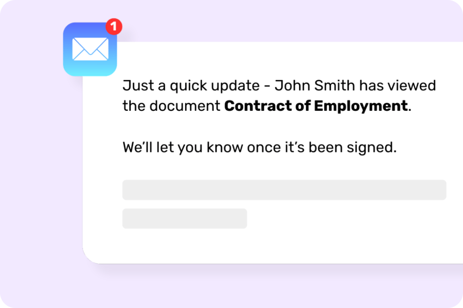 E-signatures launch - email body image - Automatic reminders