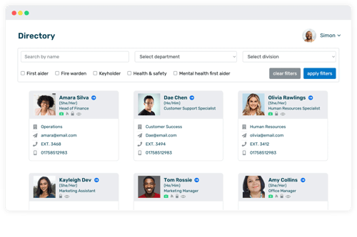 Employee directory