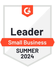 Absence Management Leader Small Business Summer 2024 G2 badge