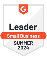 Absence Management Leader Small Business Summer 2024 G2 badge