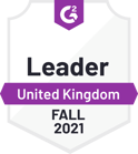 G2 badge - Leader - UK - Fall 2021