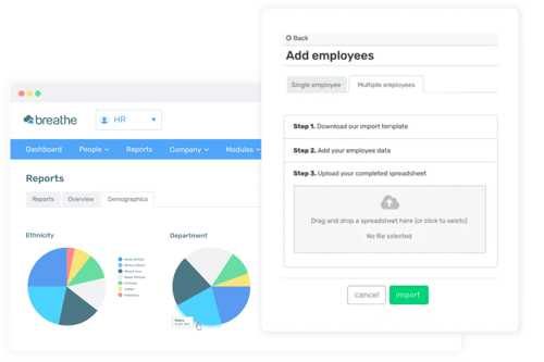 data import example alongside HR reports