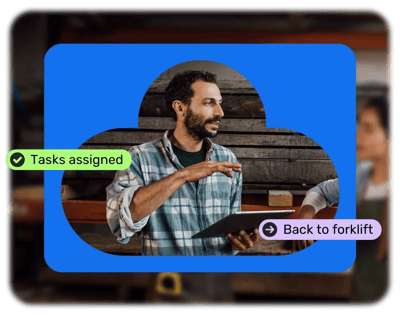 Man onboarding employee