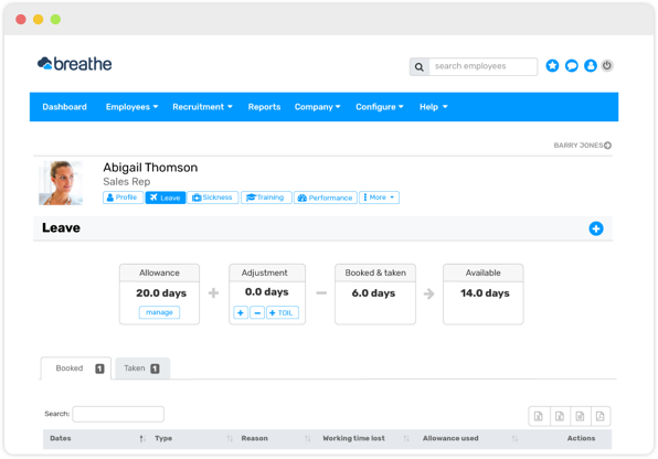 staff holiday planner holiday management software breathe vacation planner online