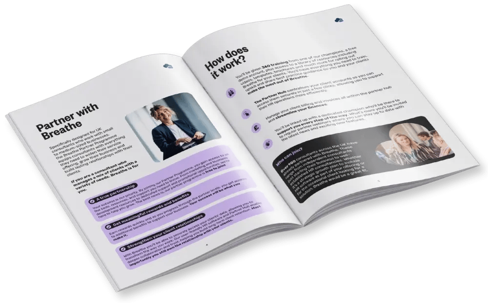 Partner brochure mockup