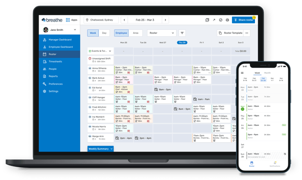 Team scheduling software