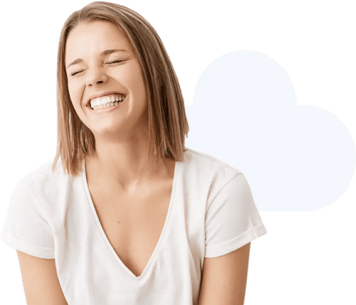 Smiley Lady with cloud-min