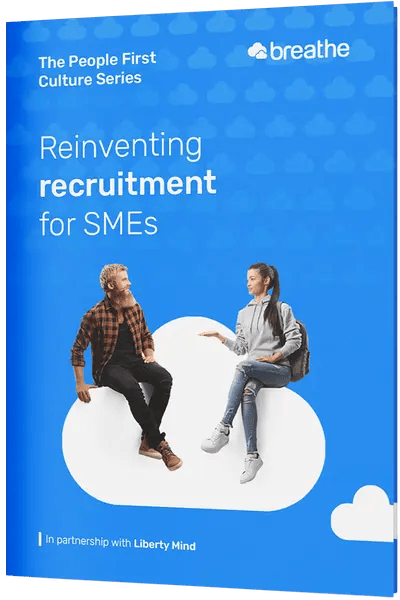 Tilted front cover of Reinventing recruitment report