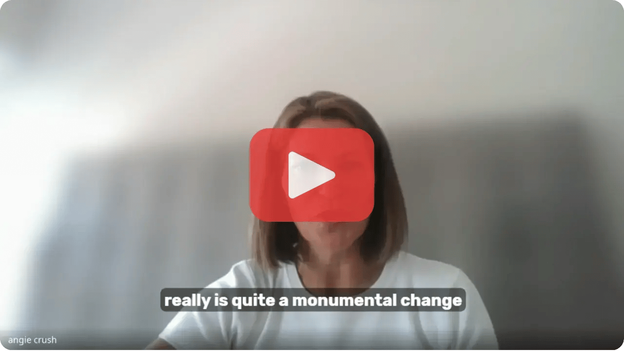 angie crush monumental change thumbnail with play button