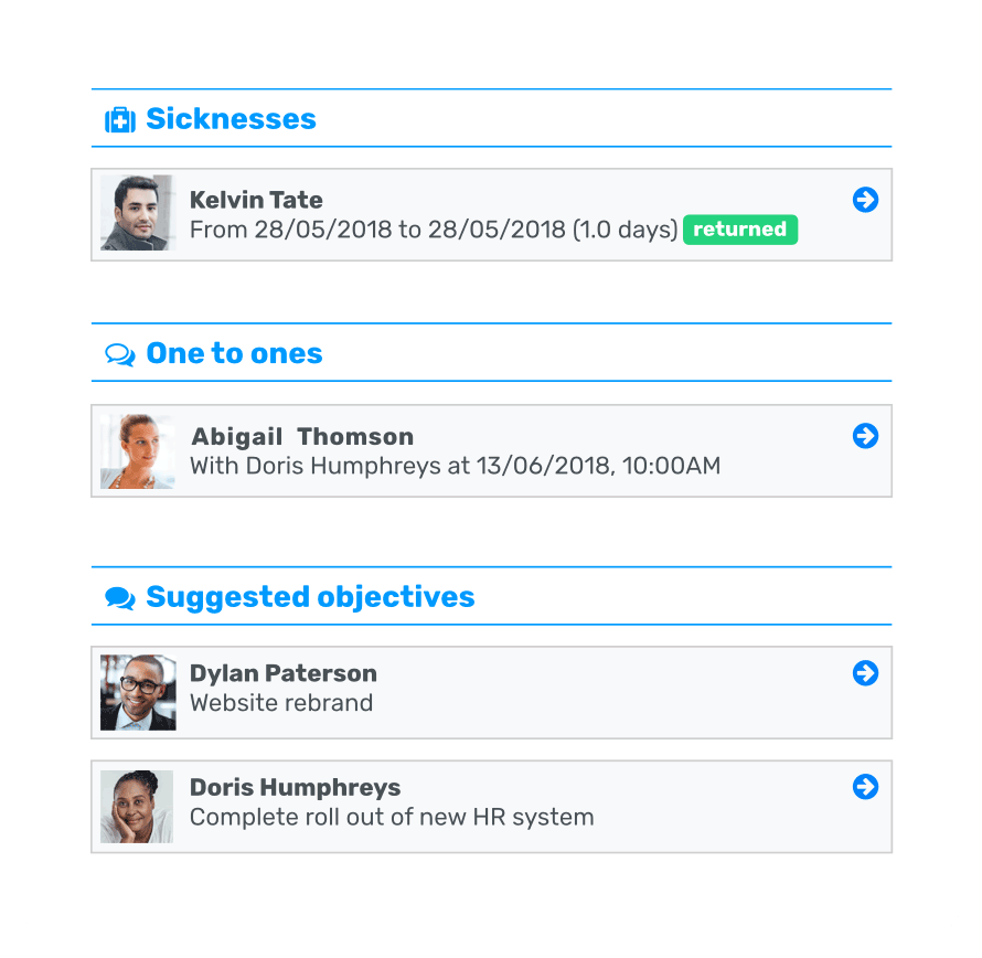 HR Dashboards & Tasks Breathe