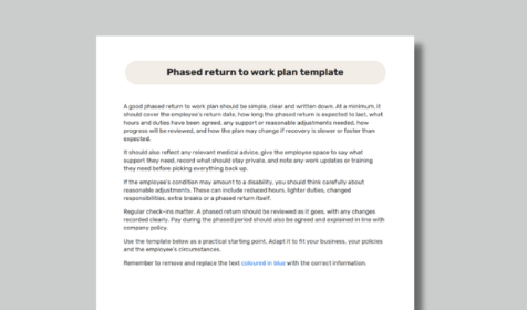 HubDB_BGA - phased return to work plan template
