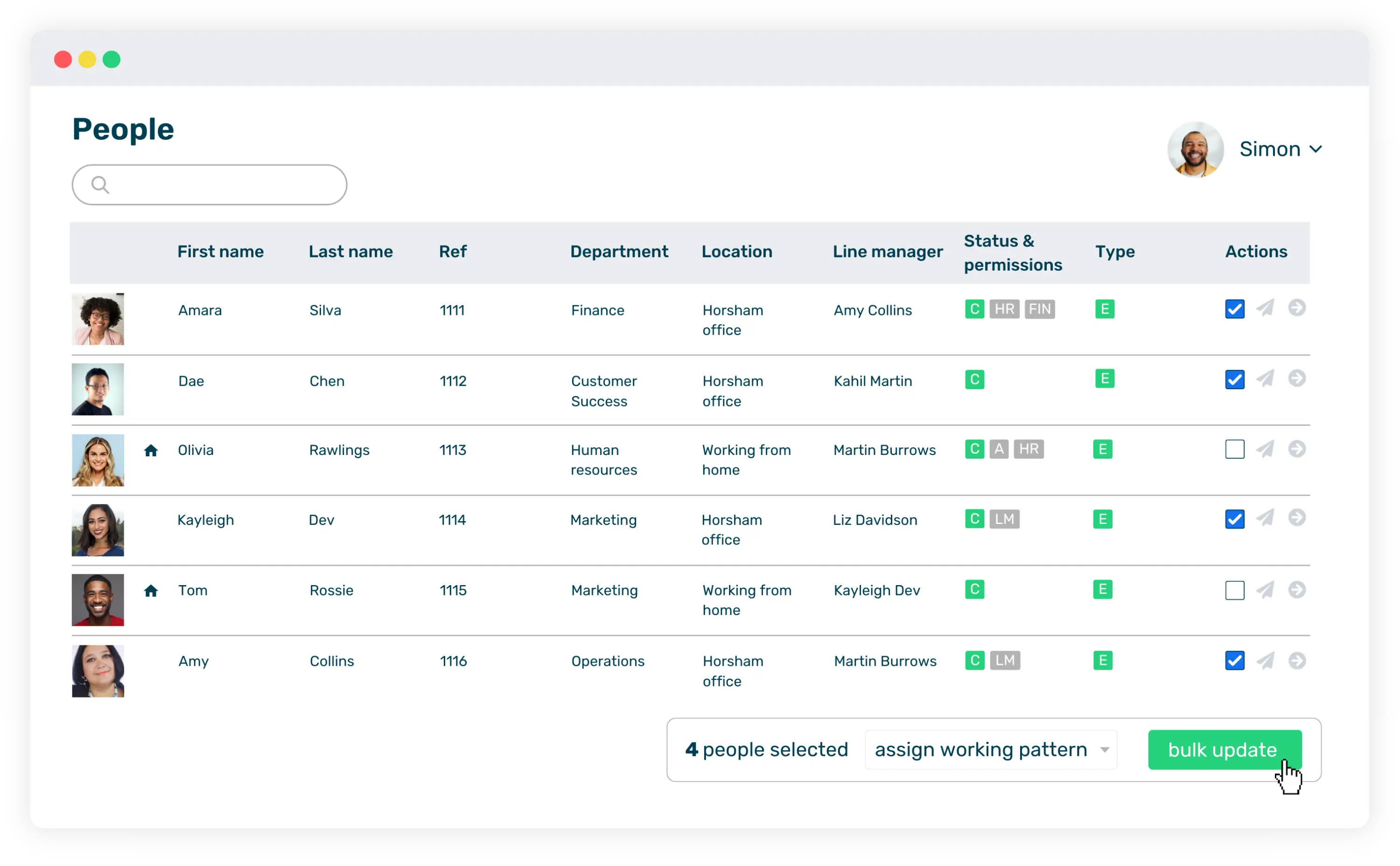 Bulk assign tool