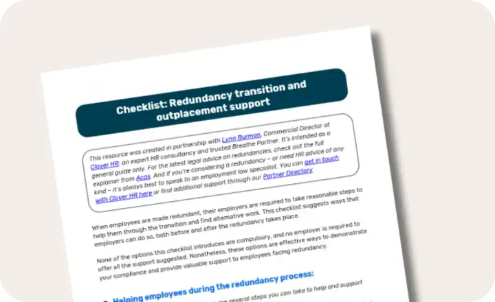 redundancy transition card image