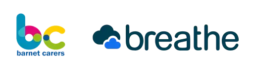 Barnet Carers x Breathe logos