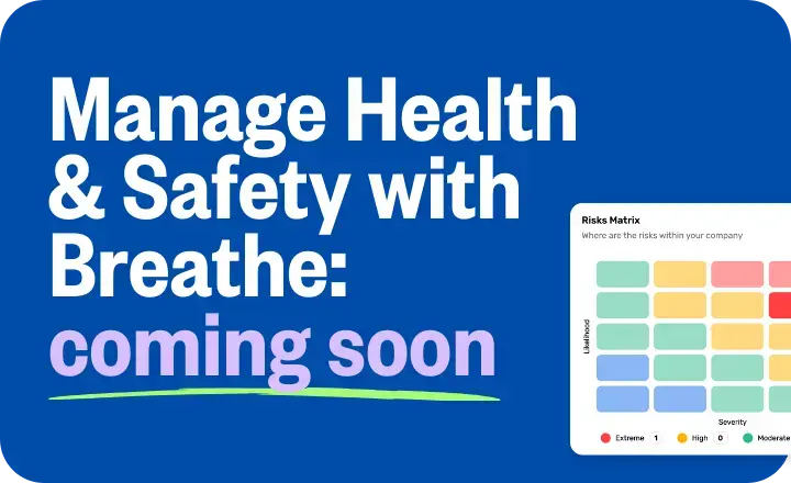 Health & Safety Coming Soon Card