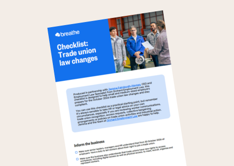 October 2026 Trade union law changes checklist