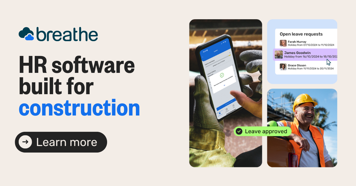 HR Software For Construction | Construction Workforce Management | Breathe