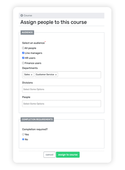 LEARN assign people to course-min-1