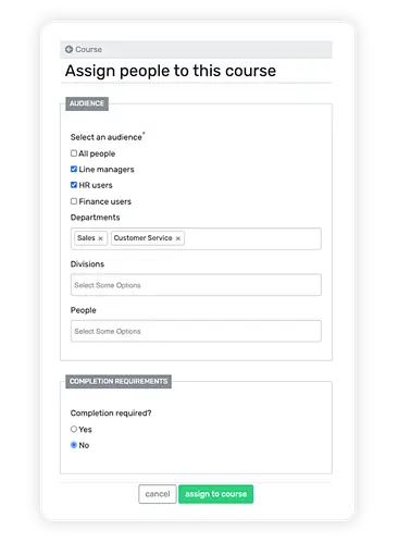 LEARN assign people to course-min-1