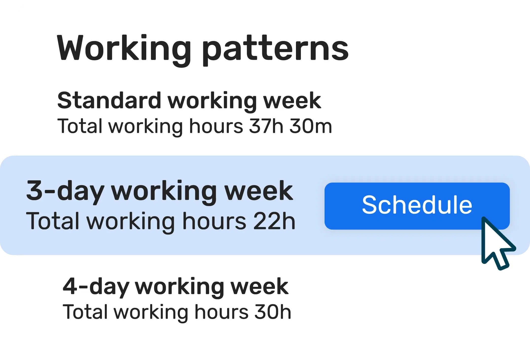 Schedule changes to working patterns@2x