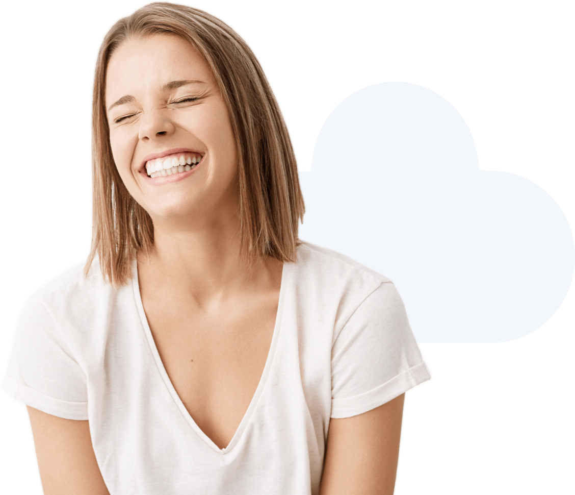 Smiley Lady with cloud-min