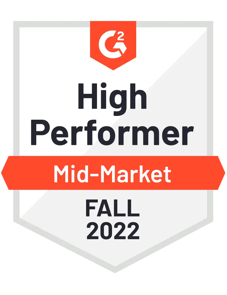 WebP_G2 High Performer_Mid-Market Badge_Fall 2022