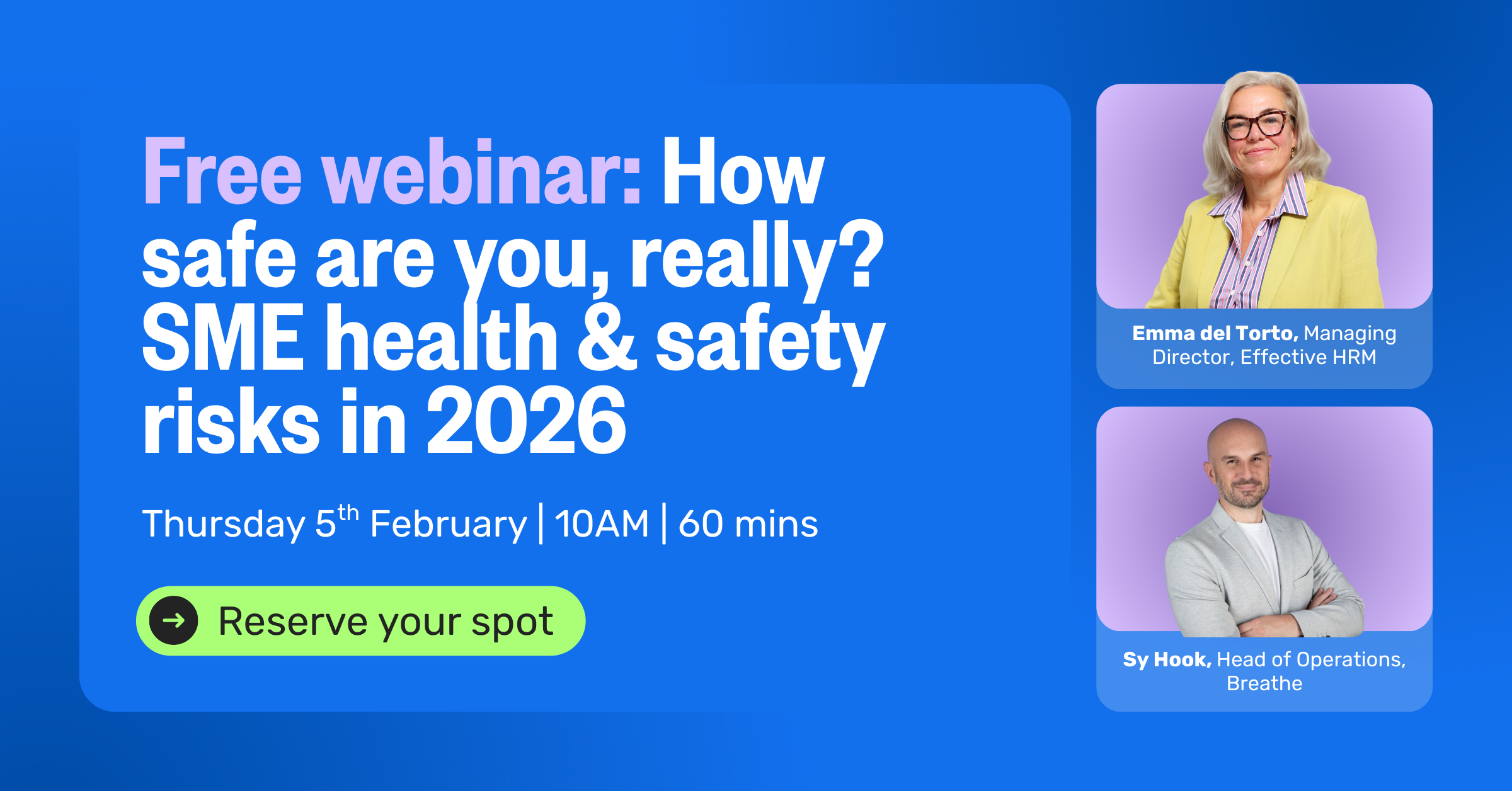 How safe are you, really? SME health & safety risks in 2026 | Breathe