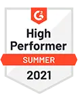 Breathe hr G2 High performer summer 2021