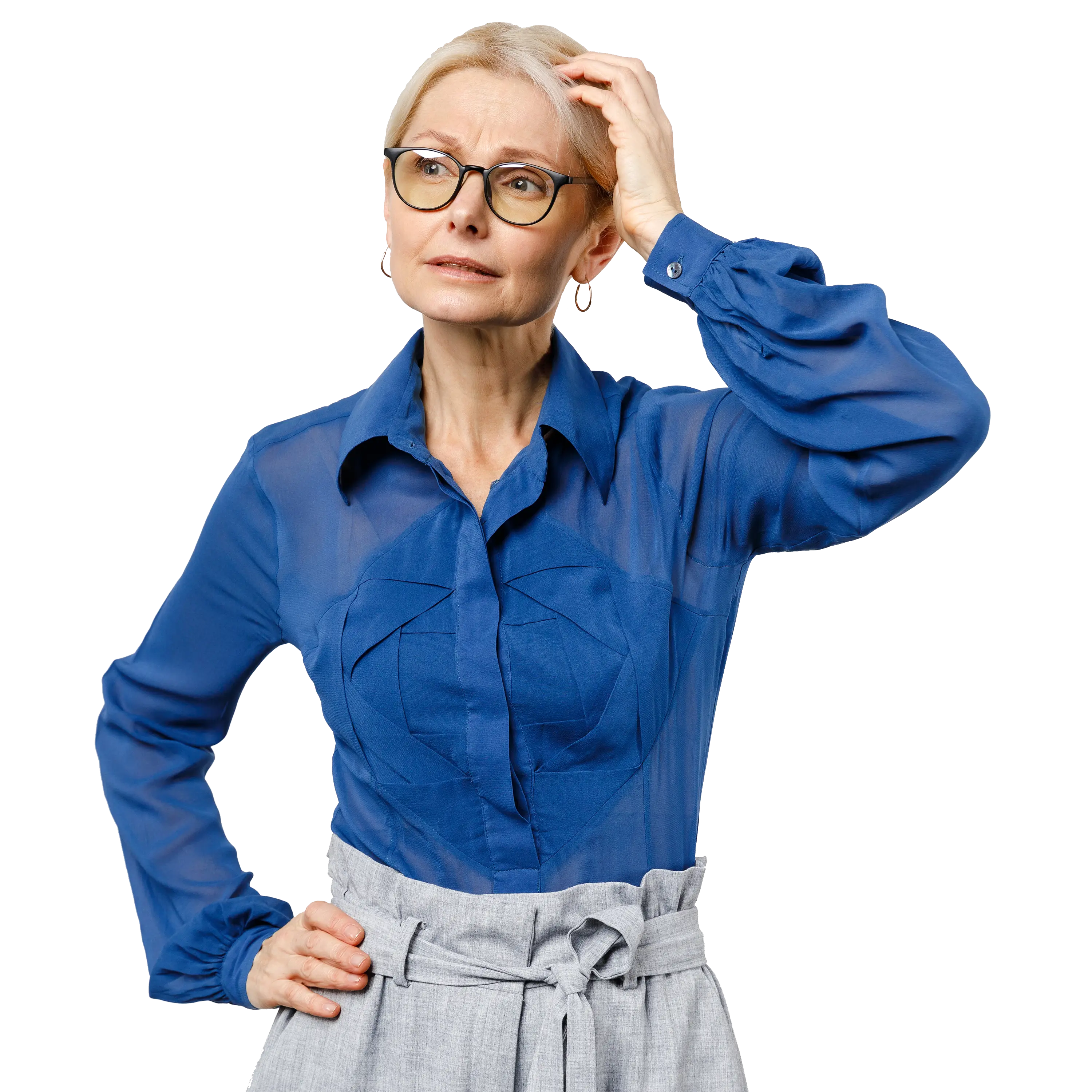 Worried lady
