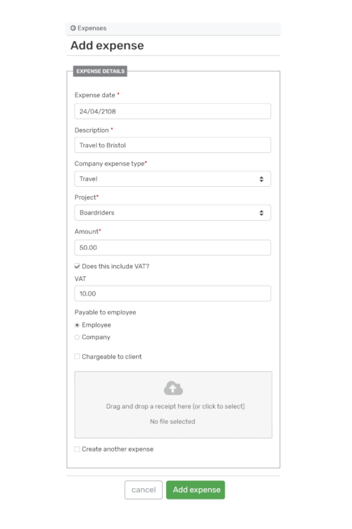 employee expenses management software breathe