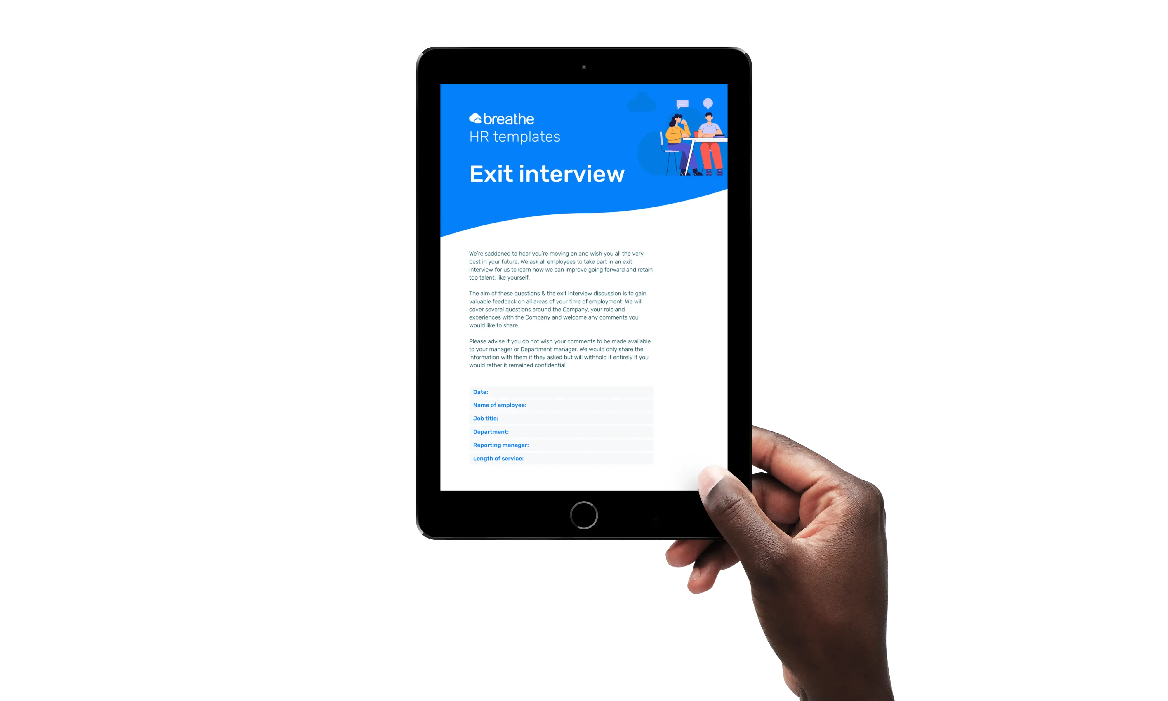 iPad Mini in 4 colors_Exit interview template