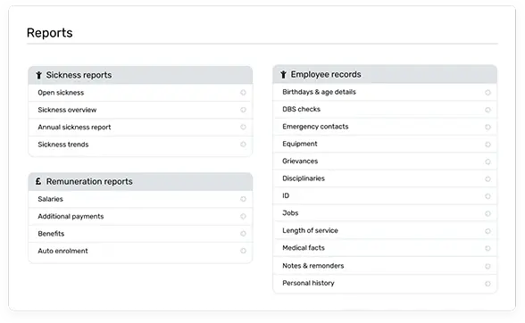 reports dashboard